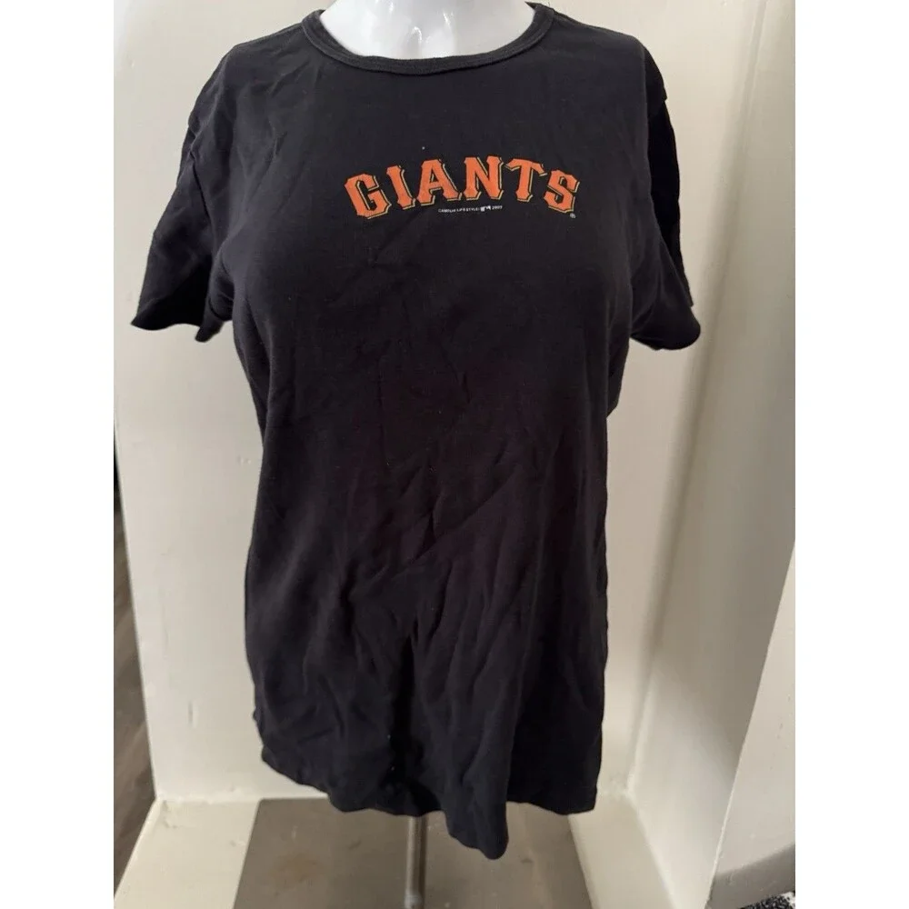 Vintage 2007 San Francisco Giants Fred Lewis #14 MLB Black Graphic T Shirt Large
